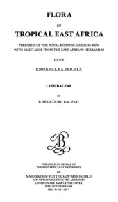 book Flora of Tropical East Africa - Lythraceae (1994): Prepared at the Royal Botanic Gardens/Kew with Assistance from the East African Herbarium