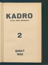 book Kadro Dergisi: Aylık Fikir Mecmuası (Sayı 2)