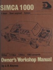 book Haynes Simca 1000 Owner's Workshop Manual