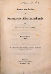 book Annalen des Vereins für Nassauische Altertumskunde und Geschichtsforschung