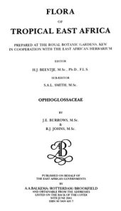 book Flora of Tropical East Africa - Ophioglossaceae (2001)