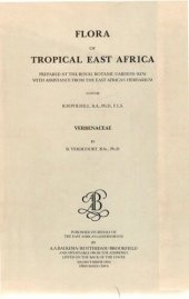 book Flora of Tropical East Africa - Verbenaceae (1992)