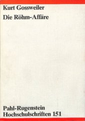 book Die Röhm-Affäre: Hintergründe – Zusammenhänge – Auswirkungen