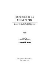 book Experience as philosophy: on the work of John J. McDermott