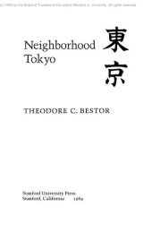 book Neighborhood Tokyo