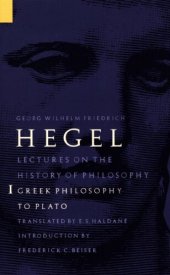 book Lectures on the history of philosophy, Vol. 1