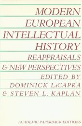 book Modern European intellectual history: reappraisals and new perspectives