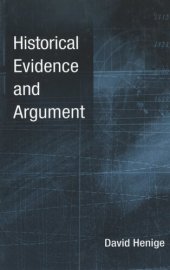 book Historical evidence and argument