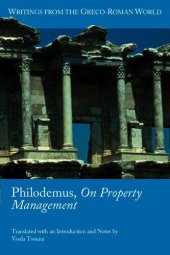 book Philodemus, On property management