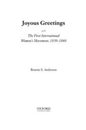 book Joyous greetings: the first international women's movement, 1830-1860