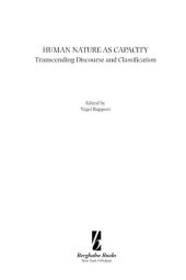 book Human nature as capacity: transcending discourse and classification