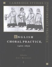 book English choral practice, 1400-1650