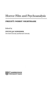 book Horror film and psychoanalysis: Freud's worst nightmare