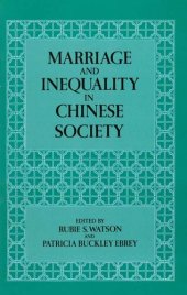 book Marriage and inequality in Chinese society