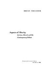 book Aspects of alterity: Levinas, Marcel, and the contemporary debate