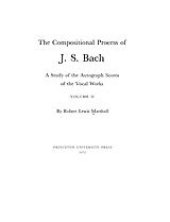 book The compositional process of J. S. Bach: a study of the autograph scores of the vocal works, Vol. 2