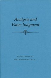 book Analysis and value judgment