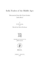 book India traders of the middle ages: documents from the Cairo Geniza : "India book"