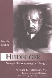 book Heidegger, through phenomenology to thought