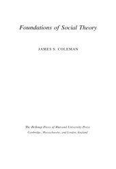 book Foundations of social theory