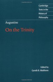 book Augustine: On the Trinity Books 8-15