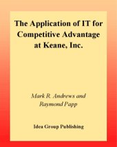 book Application of It for Competitive Advantage at Keane, INC