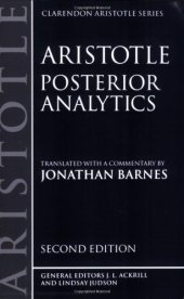 book Posterior Analytics (Clarendon Aristotle Series)