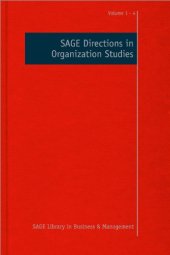 book SAGE Directions in Organization Studies, Four-Volume Set Edition (SAGE Library in Business and Management)