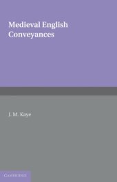 book Medieval English Conveyances