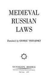 book Medieval Russian laws