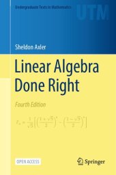 book Linear Algebra Done Right