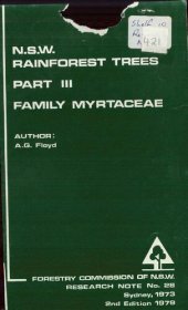 book N.S.W. Rainforest Trees. Part 3. Family Myrtaceae