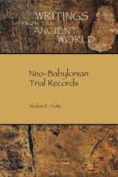 book Neo-Babylonian trial records