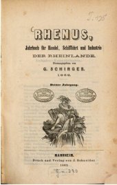 book Rhenus, Jahrbuch für Handel, Schifffahrt und Industrie der Rheinlande