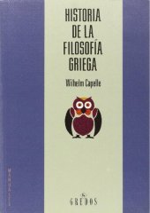 book Historia de la filosofía griega