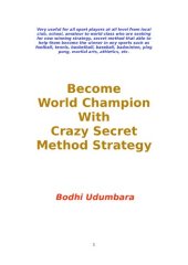 book Become World Champion With Secret Crazy Method Strategy