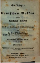 book Geschichte des deutschen Volkes und des deutschen Landes für Schule und Haus und für Gebildete überhaupt