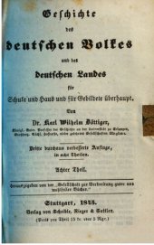 book Geschichte des deutschen Volkes und des deutschen Landes für Schule und Haus und für Gebildete überhaupt