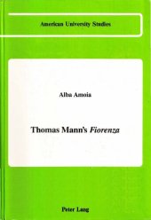 book Thomas Mann's Fiorenza