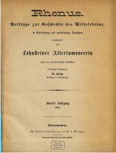 book Rhenus. Beiträge zur Geschichte des Mittelrheins