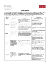 book Active Listening Handout