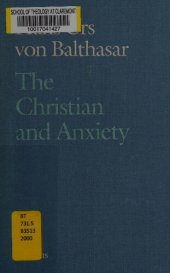 book The Christian and Anxiety