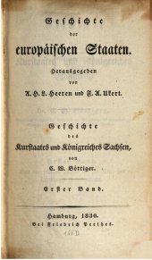 book Geschichte des Kurstaates und Königreiches Sachsen