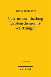 book Unternehmenshaftung für Menschenrechtsverletzungen