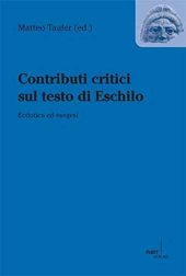 book Contributi critici sul testo di Eschilo. Ecdotica ed esegesi