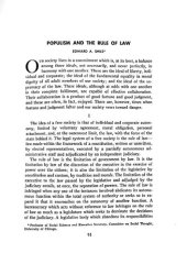 book Populism and the Rule of Law