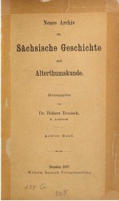 book Neues Archiv für Sächsische Geschichte und Altertumskunde