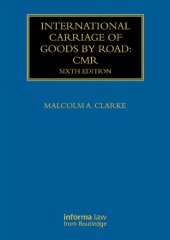 book International Carriage of Goods by Road: CMR