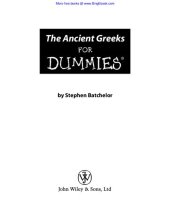 book The Ancient Greeks For Dummies