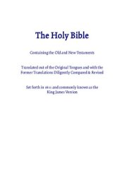 book The Holy Bible, Containing the Old and New Testaments (King James Version, KJV)